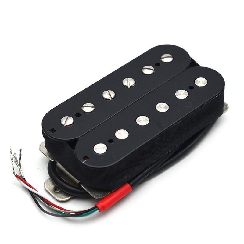 SAPHUE Alnico 5 Humbucker Pickup Double Coil Electric Guitar Pickups Set with Neck and Bridge with Prewired and Screws Parts Accessories Kit Black - Image 5